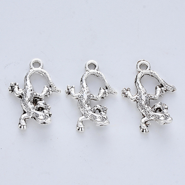 PandaHall Tibetan Style Alloy Pendants, Cadmium Free & Lead Free, Gecko, Antique Silver, 21.5x15x3.5mm, Hole: 1.6mm, about 416pcs/500g Alloy...
PandaHall Tibetan Style Alloy Pendants, Cadmium Free & Lead Free, Gecko, Antique Silver, 21.5x15x3.5mm, Hole: 1.6mm, about 416pcs/500g Alloy...