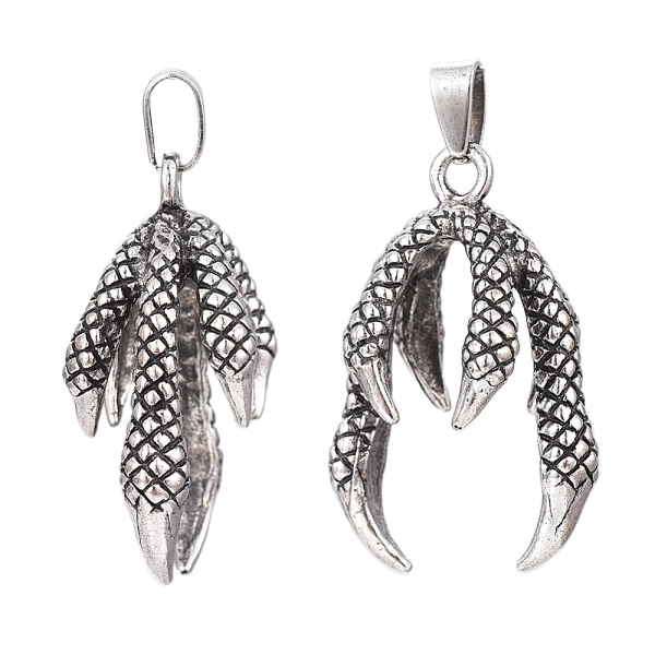 PandaHall Tibetan Style Alloy Pendants, Claw, Antique Silver, 36x23x16mm, Hole: 4x7mm Alloy
PandaHall Tibetan Style Alloy Pendants, Claw, Antique Silver, 36x23x16mm, Hole: 4x7mm Alloy