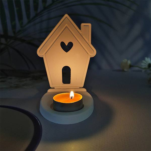 PandaHall DIY Silicone Candle Molds, For Candle Making, House, White, 130~140x90~110x4~16mm, 2pcs/set Silicone House White
PandaHall DIY Silicone Candle Molds, For Candle Making, House, White, 130~140x90~110x4~16mm, 2pcs/set Silicone House White
