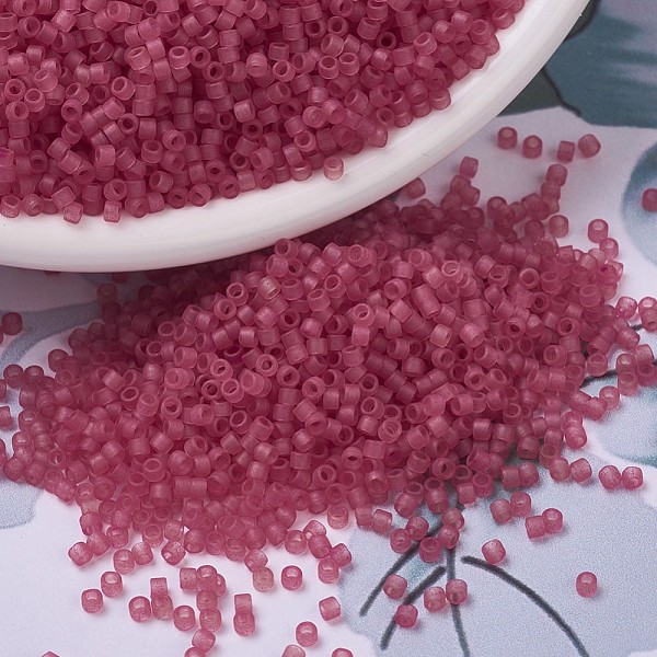 PandaHall MIYUKI Delica Beads, Cylinder, Japanese Seed Beads, 11/0, (DB0778) Dyed Semi-Frosted Transparent Dark Rose, 1.3x1.6mm, Hole: 0.8mm..., Pink
PandaHall MIYUKI Delica Beads, Cylinder, Japanese Seed Beads, 11/0, (DB0778) Dyed Semi-Frosted Transparent Dark Rose, 1.3x1.6mm, Hole: 0.8mm..., Pink