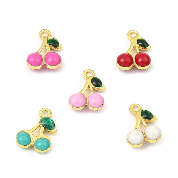 PandaHall Brass Enamel Charms, Real 18K Gold Plated, Long-Lasting Plated, Lead Free & Cadmium Free, Cherry Charm, Mixed Color, 10x7x3mm..., Multicolor
PandaHall Brass Enamel Charms, Real 18K Gold Plated, Long-Lasting Plated, Lead Free & Cadmium Free, Cherry Charm, Mixed Color, 10x7x3mm..., Multicolor