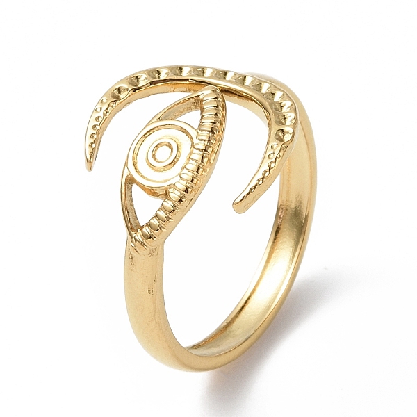 PandaHall 304 Stainless Steel Open Cuff Ring Finding, Ring Settings, Horn with Horse Eye, Real 18K Gold Plated, US Size 8 1/2(18.5mm), Tray...
PandaHall 304 Stainless Steel Open Cuff Ring Finding, Ring Settings, Horn with Horse Eye, Real 18K Gold Plated, US Size 8 1/2(18.5mm), Tray...
