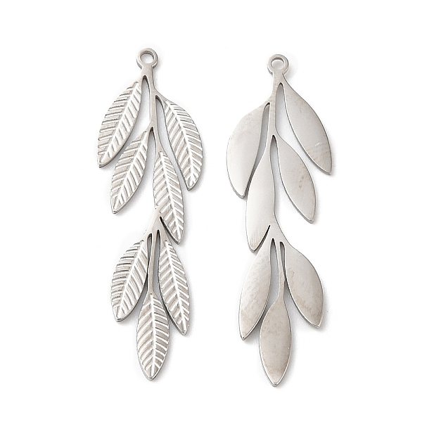PandaHall 316L Surgical Stainless Steel Pendants, Leaf Charm, Textured, Stainless Steel Color, 29.5x8x0.8mm, Hole: 1mm 316L Surgical...
PandaHall 316L Surgical Stainless Steel Pendants, Leaf Charm, Textured, Stainless Steel Color, 29.5x8x0.8mm, Hole: 1mm 316L Surgical...