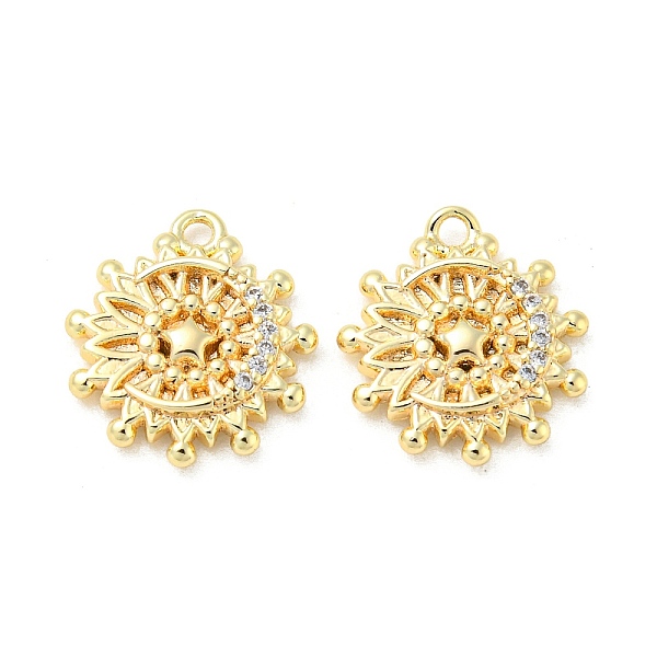 PandaHall Brass Micro Pave Clear Cubic Zirconia Charms, Flower, Real 18K Gold Plated, 13.5x12x2.5mm, Hole: 1.2mm Brass+Cubic Zirconia Flower...
PandaHall Brass Micro Pave Clear Cubic Zirconia Charms, Flower, Real 18K Gold Plated, 13.5x12x2.5mm, Hole: 1.2mm Brass+Cubic Zirconia Flower...