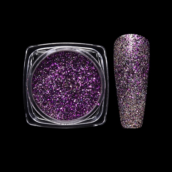 PandaHall Laser Nail Art Glitter Powder, Starry Sky/Mirror Effect, Shiny Nail Decoration, Dark Violet, Box: 30x30x16.5mm Plastic Others..., Purple
PandaHall Laser Nail Art Glitter Powder, Starry Sky/Mirror Effect, Shiny Nail Decoration, Dark Violet, Box: 30x30x16.5mm Plastic Others..., Purple