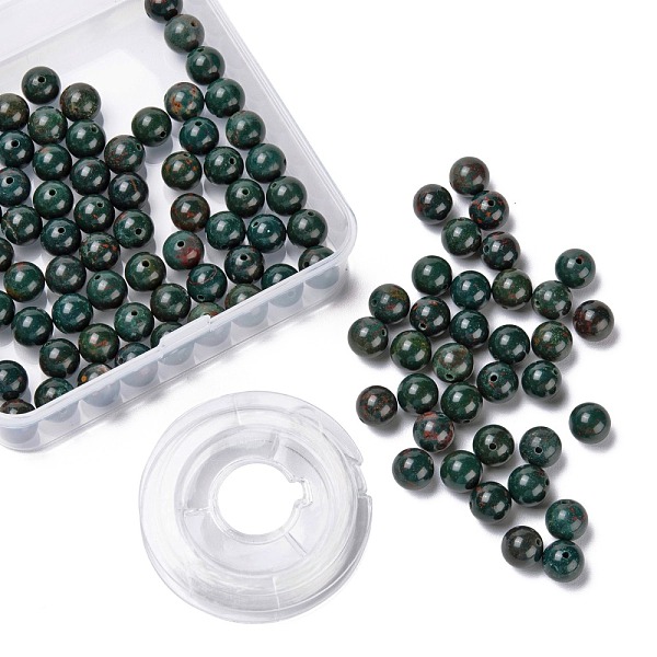 PandaHall 100Pcs 8mm Natural Indian Bloodstone Beads, with 10m Elastic Crystal Thread, for DIY Stretch Bracelets Making Kits, 8mm, Hole: 1mm...
PandaHall 100Pcs 8mm Natural Indian Bloodstone Beads, with 10m Elastic Crystal Thread, for DIY Stretch Bracelets Making Kits, 8mm, Hole: 1mm...