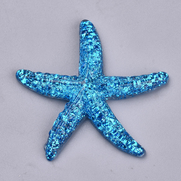 PandaHall Resin Cabochons, with Glitter Powder, Starfish/Sea Stars, Dodger Blue, 38x41x7mm Resin Starfish Blue
PandaHall Resin Cabochons, with Glitter Powder, Starfish/Sea Stars, Dodger Blue, 38x41x7mm Resin Starfish Blue