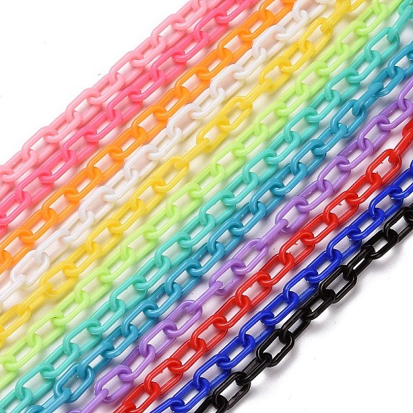 PandaHall Opaque Acrylic Cable Chains, Mixed Color, 13.5x7.5x2mm, about 1.61 Feet(0.49m)/Strand Acrylic Multicolor
PandaHall Opaque Acrylic Cable Chains, Mixed Color, 13.5x7.5x2mm, about 1.61 Feet(0.49m)/Strand Acrylic Multicolor