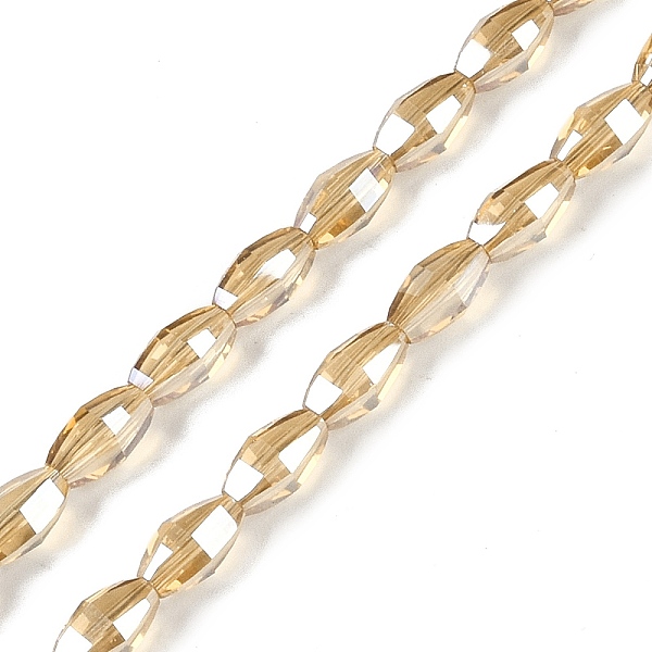 PandaHall Electroplate Glass Beads Strands, Pearl Luster Plated, Faceted, Oval, Gold, 7.5x4.5mm, Hole: 0.9mm, about 60pcs/strand, 17.32''...
PandaHall Electroplate Glass Beads Strands, Pearl Luster Plated, Faceted, Oval, Gold, 7.5x4.5mm, Hole: 0.9mm, about 60pcs/strand, 17.32''...
