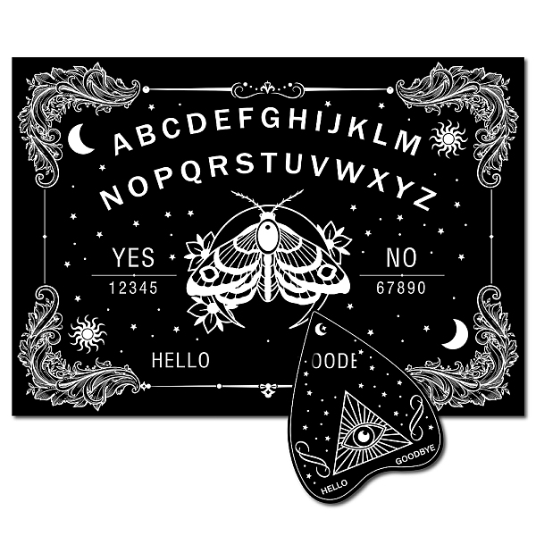 PandaHall Pendulum Dowsing Divination Board Set, Wooden Spirit Board Black Talking Board Game for Spirit Hunt Birthday Party Supplies with...
PandaHall Pendulum Dowsing Divination Board Set, Wooden Spirit Board Black Talking Board Game for Spirit Hunt Birthday Party Supplies with...