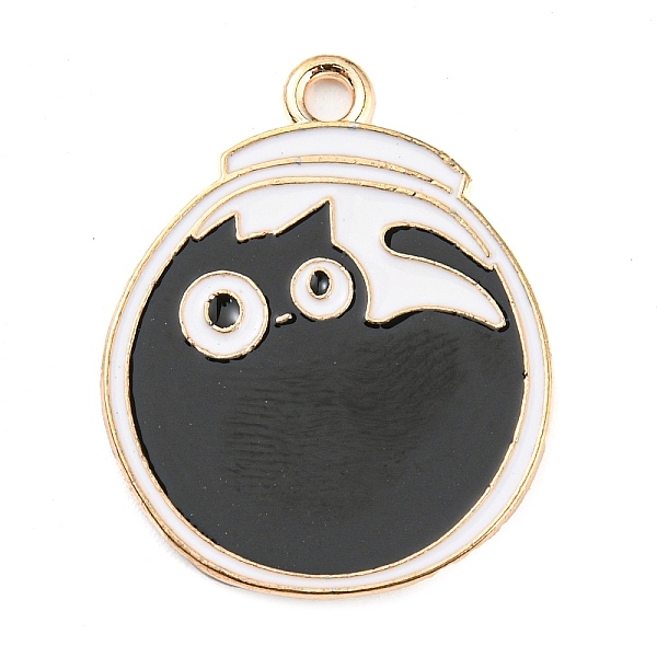 PandaHall Alloy Enamel Pendants, Light Gold, Cat Charm, Round, 26x21x1mm, Hole: 2mm Alloy+Enamel Round
PandaHall Alloy Enamel Pendants, Light Gold, Cat Charm, Round, 26x21x1mm, Hole: 2mm Alloy+Enamel Round