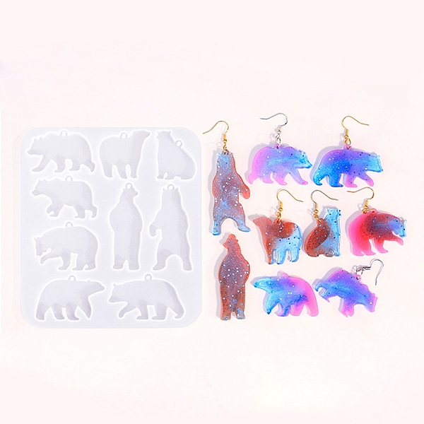 PandaHall DIY Pendant Silicone Molds, Resin Casting Molds, For UV Resin, Epoxy Resin Jewelry Making, Bear, 134x119x4mm, Inner Diameter..., White
PandaHall DIY Pendant Silicone Molds, Resin Casting Molds, For UV Resin, Epoxy Resin Jewelry Making, Bear, 134x119x4mm, Inner Diameter..., White