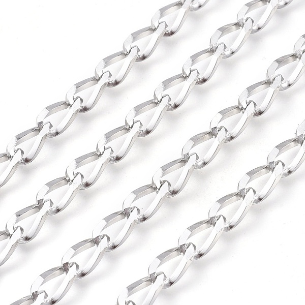 PandaHall 304 Stainless Steel Curb Chains, Unwelded, for Jewelry Making, Stainless Steel Color, 10.8x5.7x2.5mm, about 32.8 Feet(10m)/roll...
PandaHall 304 Stainless Steel Curb Chains, Unwelded, for Jewelry Making, Stainless Steel Color, 10.8x5.7x2.5mm, about 32.8 Feet(10m)/roll...