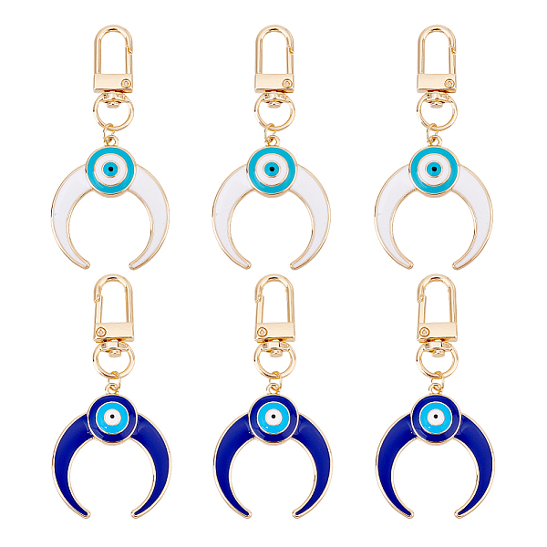 PandaHall ARRICRAFT 4Pcs 2 Colors Alloy Enamel Turkish Evil Eye Pendant Decoration, with Iron Swivel Clasps, Clip-on Charms, for Keychain..., Multicolor
PandaHall ARRICRAFT 4Pcs 2 Colors Alloy Enamel Turkish Evil Eye Pendant Decoration, with Iron Swivel Clasps, Clip-on Charms, for Keychain..., Multicolor