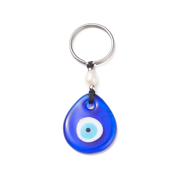 PandaHall Handmade Lampwork Blue Evil Eye Keychain Key Ring, Natural Pearl Bead Lucky Eyes Charm for Good Luck and Protection, Teardrop...
PandaHall Handmade Lampwork Blue Evil Eye Keychain Key Ring, Natural Pearl Bead Lucky Eyes Charm for Good Luck and Protection, Teardrop...