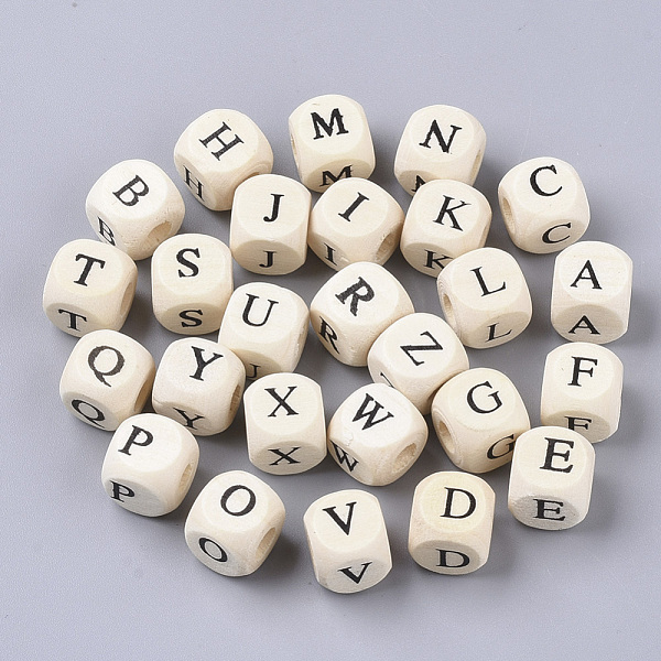 PandaHall Printed Natural Wood Beads, Horizontal Hole, Cube with Initial Letter, PapayaWhip, Random Mixed Letters, 10x10x10mm, Hole: 3.5mm..., Orange
PandaHall Printed Natural Wood Beads, Horizontal Hole, Cube with Initial Letter, PapayaWhip, Random Mixed Letters, 10x10x10mm, Hole: 3.5mm..., Orange