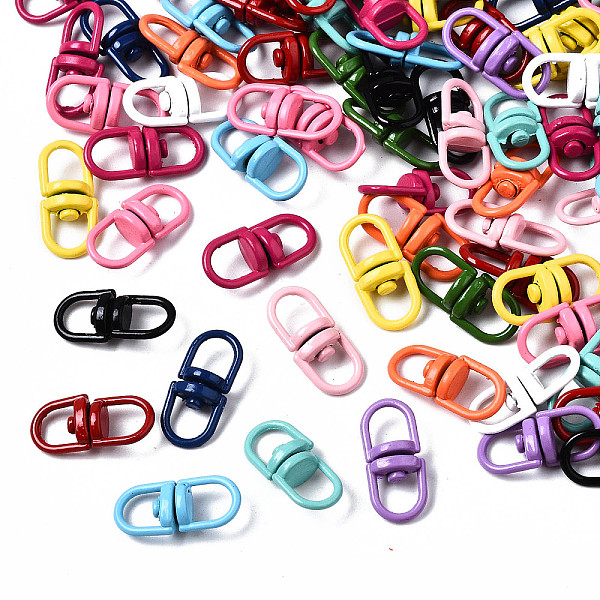 PandaHall Spray Painted Alloy Double Eye Swivel Clasps, Swivel Snap Hook, Key Clasp Connectors, Cadmium Free & Nickel Free & Lead Free..., Multicolor
PandaHall Spray Painted Alloy Double Eye Swivel Clasps, Swivel Snap Hook, Key Clasp Connectors, Cadmium Free & Nickel Free & Lead Free..., Multicolor