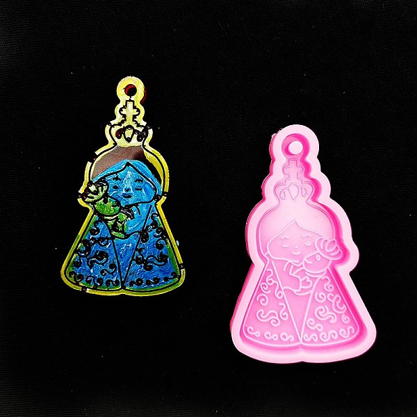 PandaHall Mother's Day Mother Hug Baby Silicone Pendant Molds, for UV Resin, Epoxy Resin Jewelry Making, Flamingo, 74x45x7mm, Hole: 3.5mm..., Pink
PandaHall Mother's Day Mother Hug Baby Silicone Pendant Molds, for UV Resin, Epoxy Resin Jewelry Making, Flamingo, 74x45x7mm, Hole: 3.5mm..., Pink