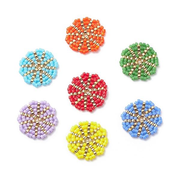 PandaHall Handmade Japanese Seed Beads, Loom Pattern, Flower, Mixed Color, 18~18.5x2mm Glass Flower Multicolor
PandaHall Handmade Japanese Seed Beads, Loom Pattern, Flower, Mixed Color, 18~18.5x2mm Glass Flower Multicolor