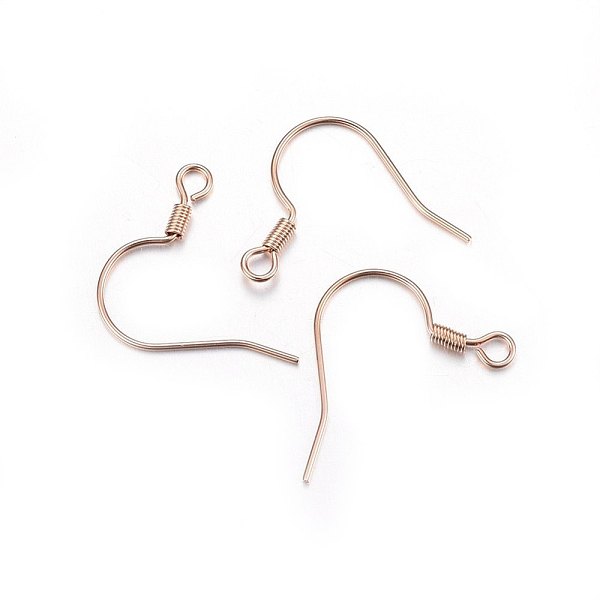 PandaHall 304 Stainless Steel Earring Hooks, Ear Wire, with Horizontal Loop, Rose Gold, 18.5x21x2mm, Hole: 2mm, 21 Gauge, Pin: 0.7mm 304...
PandaHall 304 Stainless Steel Earring Hooks, Ear Wire, with Horizontal Loop, Rose Gold, 18.5x21x2mm, Hole: 2mm, 21 Gauge, Pin: 0.7mm 304...
