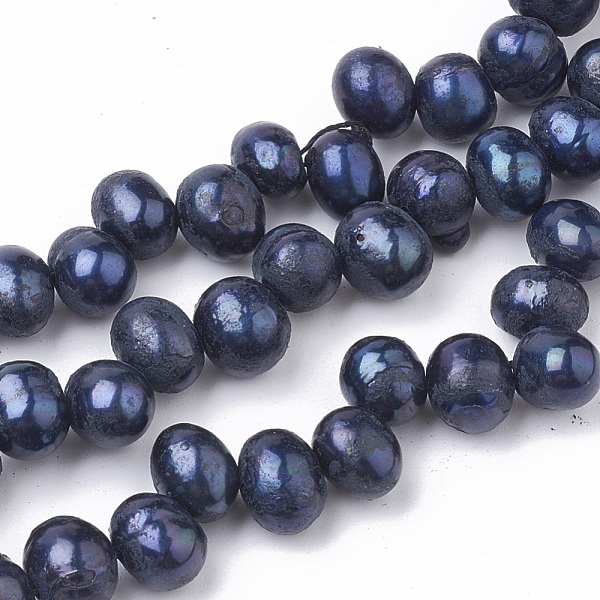 PandaHall Natural Cultured Freshwater Pearl Beads Strands, Dyed, Oval, Black, 7~8x5~6mm, Hole: 0.5mm, about 80pcs/strand, 17.7 inch Pearl...
PandaHall Natural Cultured Freshwater Pearl Beads Strands, Dyed, Oval, Black, 7~8x5~6mm, Hole: 0.5mm, about 80pcs/strand, 17.7 inch Pearl...