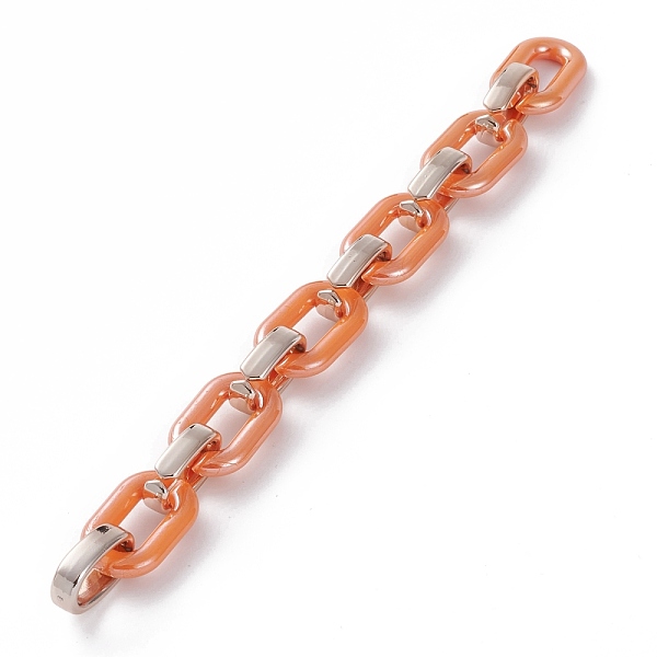 PandaHall Handmade Opaque Acrylic Cable Chains, with CCB Plastic Quick Link Connectors, Dark Orange, 31.5x19.5x5.5mm, 24.5x15.5x6.5mm, 39.37...
PandaHall Handmade Opaque Acrylic Cable Chains, with CCB Plastic Quick Link Connectors, Dark Orange, 31.5x19.5x5.5mm, 24.5x15.5x6.5mm, 39.37...