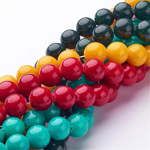 PandaHall Natural Mashan Jade Round Beads Strands, Dyed, Mixed Color, 10mm, Hole: 1mm, about 41pcs/strand, 15.7 inch Mashan Jade Round..., Multicolor
PandaHall Natural Mashan Jade Round Beads Strands, Dyed, Mixed Color, 10mm, Hole: 1mm, about 41pcs/strand, 15.7 inch Mashan Jade Round..., Multicolor