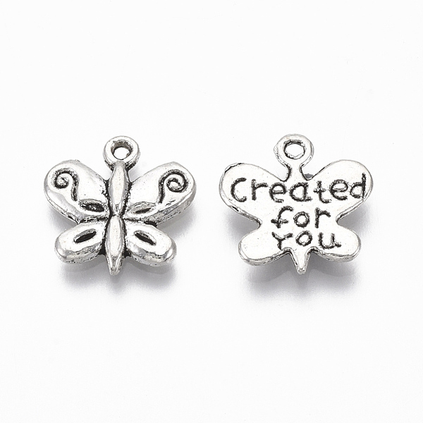 PandaHall Tibetan Style Alloy Pendants, Cadmium Free & Lead Free, Antique Silver, 13.5mm long, 13.5x13.5x2mm, Hole: 2mm, about 1000pcs/1000g...
PandaHall Tibetan Style Alloy Pendants, Cadmium Free & Lead Free, Antique Silver, 13.5mm long, 13.5x13.5x2mm, Hole: 2mm, about 1000pcs/1000g...