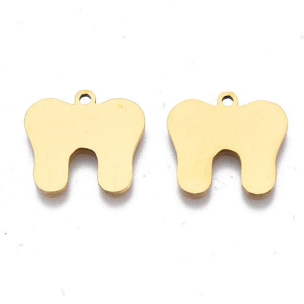 PandaHall Ion Plating(IP) 201 Stainless Steel Pendants, Laser Cut, Tooth, Golden, 14x15x1mm, Hole: 1.4mm 201 Stainless Steel Others
PandaHall Ion Plating(IP) 201 Stainless Steel Pendants, Laser Cut, Tooth, Golden, 14x15x1mm, Hole: 1.4mm 201 Stainless Steel Others