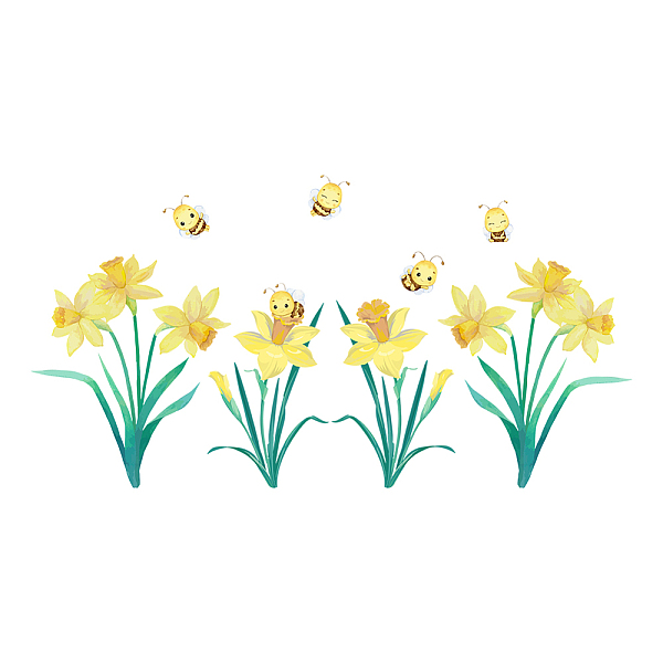 PandaHall PVC Wall Stickers, Wall Decoration, Flower, 800x390mm, 2 sheets/set PVC Flower Yellow
PandaHall PVC Wall Stickers, Wall Decoration, Flower, 800x390mm, 2 sheets/set PVC Flower Yellow