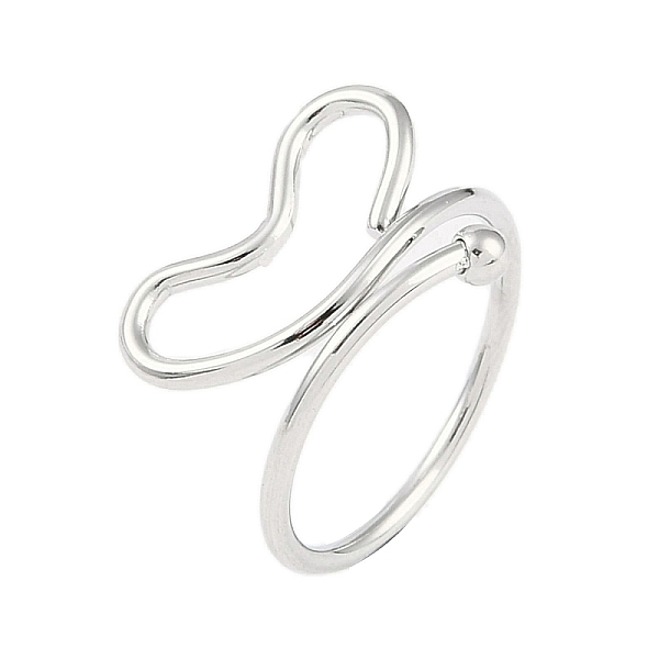 PandaHall 304 Stainless Steel Heart Open Cuff Ring for Women, Stainless Steel Color, US Size 7 1/4(17.5mm) 304 Stainless Steel Heart
PandaHall 304 Stainless Steel Heart Open Cuff Ring for Women, Stainless Steel Color, US Size 7 1/4(17.5mm) 304 Stainless Steel Heart