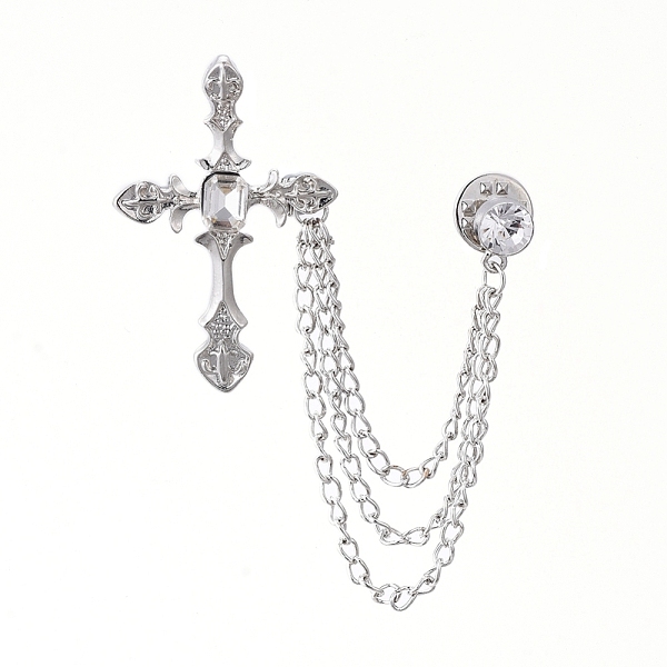 PandaHall Men's Alloy Brooch Lapel Pin, with Crystal Rhinestone, for Career Suit Tuxedo of Shirts Tie Hat Scarf, Cross, Platinum, 125mm..., Clear
PandaHall Men's Alloy Brooch Lapel Pin, with Crystal Rhinestone, for Career Suit Tuxedo of Shirts Tie Hat Scarf, Cross, Platinum, 125mm..., Clear