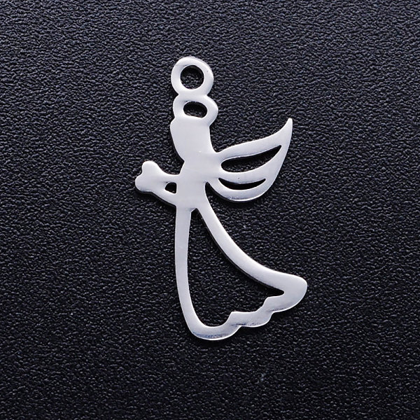 PandaHall 304 Stainless Steel Hollow Pendants, Laser Cut, Praying Angel, Stainless Steel Color, 18x10x1mm, Hole: 1.5mm 304 Stainless Steel...
PandaHall 304 Stainless Steel Hollow Pendants, Laser Cut, Praying Angel, Stainless Steel Color, 18x10x1mm, Hole: 1.5mm 304 Stainless Steel...
