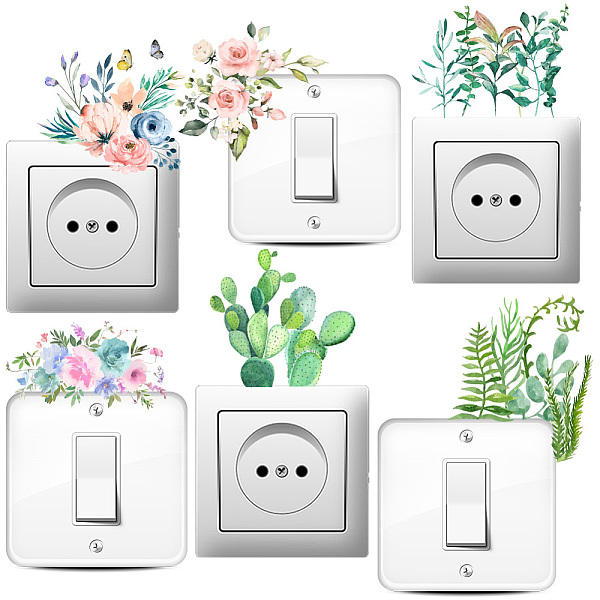 PandaHall AHANDMAKER 6 Types Colorful Plants Creative Switch Stickers, Green Plants Wall Sticker Flower Bush Light Switch Decals Wall...
PandaHall AHANDMAKER 6 Types Colorful Plants Creative Switch Stickers, Green Plants Wall Sticker Flower Bush Light Switch Decals Wall...