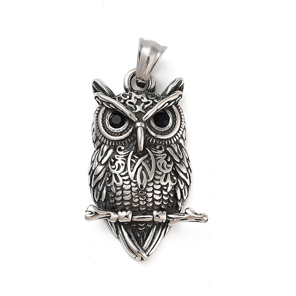 PandaHall Retro 304 Stainless Steel Pendants, Owl Charm, Antique Silver, 41.5x25.5x8.5mm, Hole: 5x6.5mm 304 Stainless Steel Owl
PandaHall Retro 304 Stainless Steel Pendants, Owl Charm, Antique Silver, 41.5x25.5x8.5mm, Hole: 5x6.5mm 304 Stainless Steel Owl
