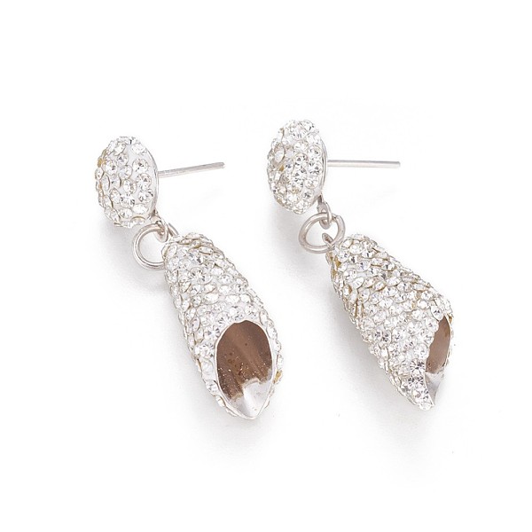 PandaHall Brass Stud Earring Findings, with Polymer Clay Rhinestone, Silver Color Plated, Crystal, 38mm, Pin: 0.8mm Brass+Rhinestone Others..., Clear
PandaHall Brass Stud Earring Findings, with Polymer Clay Rhinestone, Silver Color Plated, Crystal, 38mm, Pin: 0.8mm Brass+Rhinestone Others..., Clear