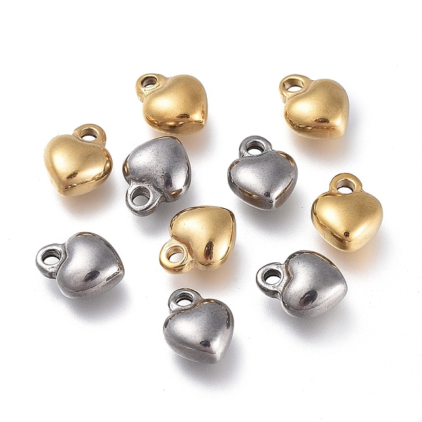 PandaHall 304 Stainless Steel Charms, Heart, Mixed Color, 7x9x4mm, Hole: 1.6mm 304 Stainless Steel Heart
PandaHall 304 Stainless Steel Charms, Heart, Mixed Color, 7x9x4mm, Hole: 1.6mm 304 Stainless Steel Heart