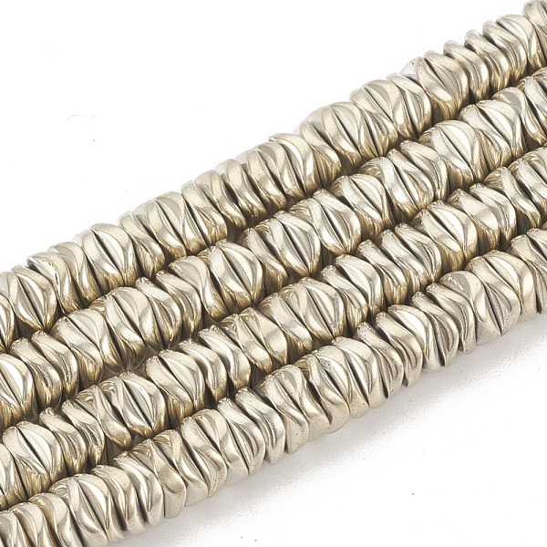 PandaHall Electroplate Non-magnetic Synthetic Hematite Beads Strands, Wavy, Flat Round/Disc, Light Gold Plated, 6x6x2mm, Hole: 1mm, about...
PandaHall Electroplate Non-magnetic Synthetic Hematite Beads Strands, Wavy, Flat Round/Disc, Light Gold Plated, 6x6x2mm, Hole: 1mm, about...