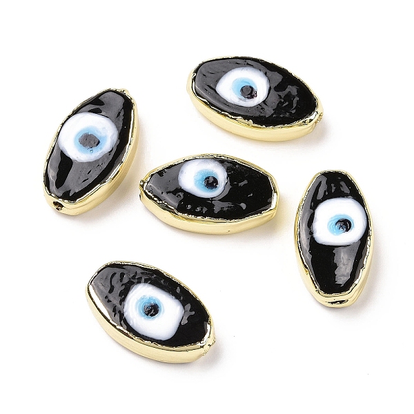 PandaHall Handmade Lampwork Beads, with Golden Tone Brass Finding, Cadmium Free & Lead Free, Horse Eye with Evil Eye, Black...
PandaHall Handmade Lampwork Beads, with Golden Tone Brass Finding, Cadmium Free & Lead Free, Horse Eye with Evil Eye, Black...