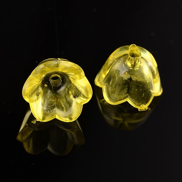 PandaHall Transparent Acrylic Beads, Flower Cap, Yellow, Dyed, about 10mm wide, 6mm thick, hole:1.5mm Acrylic Flower Yellow
PandaHall Transparent Acrylic Beads, Flower Cap, Yellow, Dyed, about 10mm wide, 6mm thick, hole:1.5mm Acrylic Flower Yellow