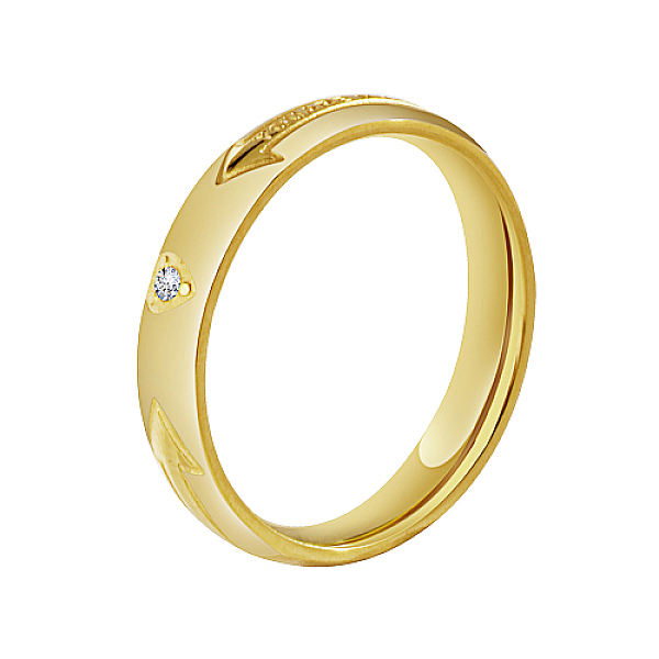 PandaHall Arrow Pattern Stainless Steel Finger Ring for Women, with Rhinestone, Real 18K Gold Plated, US Size 6(16.5mm) Stainless..., Clear
PandaHall Arrow Pattern Stainless Steel Finger Ring for Women, with Rhinestone, Real 18K Gold Plated, US Size 6(16.5mm) Stainless..., Clear