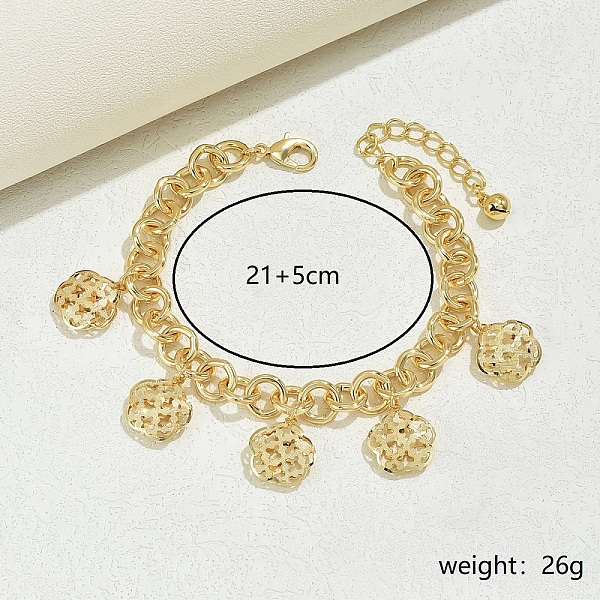 PandaHall Hollow Heart Flower Charms Anklets, Beach Holiday Rolo Chain Anklets for Women Brass
PandaHall Hollow Heart Flower Charms Anklets, Beach Holiday Rolo Chain Anklets for Women Brass