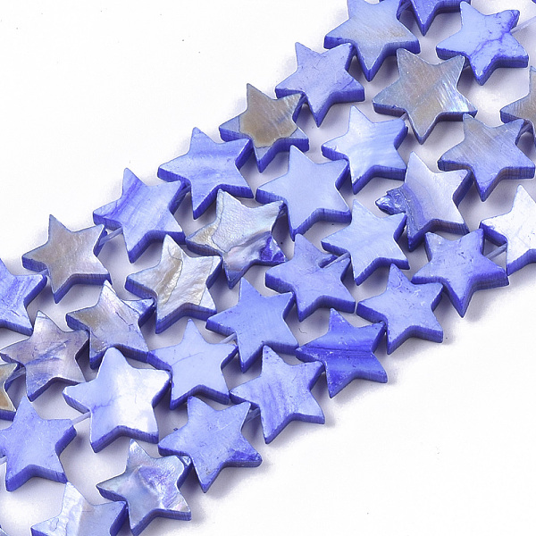 PandaHall Freshwater Shell Beads Strands, Dyed, Star, Mauve, 9~10.5x9.5~11.5x2~3mm, Hole: 1mm, about 38pcs/Strand, 11.8 inch~13.3 inch..., Purple
PandaHall Freshwater Shell Beads Strands, Dyed, Star, Mauve, 9~10.5x9.5~11.5x2~3mm, Hole: 1mm, about 38pcs/Strand, 11.8 inch~13.3 inch..., Purple
