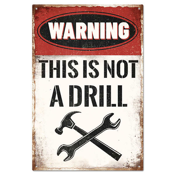 PandaHall GLOBLELAND "This is Not A Drill" Vintage Metal Tin Sign Plaque Poster 812inch Retro Metal Wall Decorative Tin Painting Signs for...
PandaHall GLOBLELAND "This is Not A Drill" Vintage Metal Tin Sign Plaque Poster 812inch Retro Metal Wall Decorative Tin Painting Signs for...