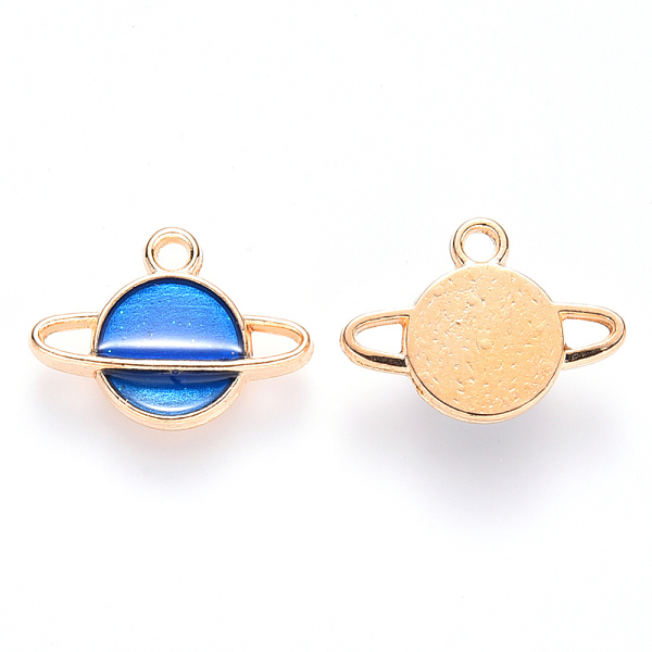 PandaHall Alloy Enamel Pendants, Planet, Light Gold, Blue, 12x16.5x3mm, Hole: 1.6mm Alloy+Enamel Planet Blue
PandaHall Alloy Enamel Pendants, Planet, Light Gold, Blue, 12x16.5x3mm, Hole: 1.6mm Alloy+Enamel Planet Blue