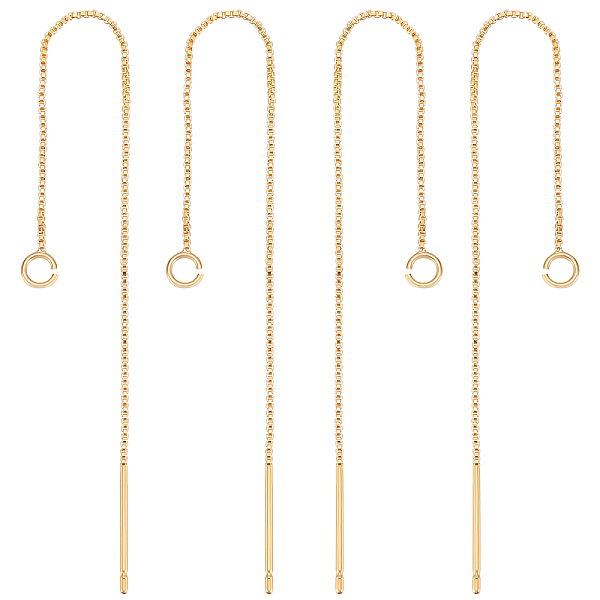 PandaHall Beebeecraft 10Pcs Brass Stud Earring Findings with Loop, Ear Threads, Golden, 82~87x0.5mm, Hole: 1.5mm, Pin: 0.6mm Brass Others
PandaHall Beebeecraft 10Pcs Brass Stud Earring Findings with Loop, Ear Threads, Golden, 82~87x0.5mm, Hole: 1.5mm, Pin: 0.6mm Brass Others