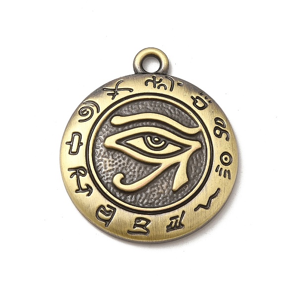 PandaHall Tibetan Styles Alloy Pendants, Flat Round with Eye Pattern, Antique Bronze, 34x29.5x4mm, Hole: 2.8mm Alloy Flat Round
PandaHall Tibetan Styles Alloy Pendants, Flat Round with Eye Pattern, Antique Bronze, 34x29.5x4mm, Hole: 2.8mm Alloy Flat Round
