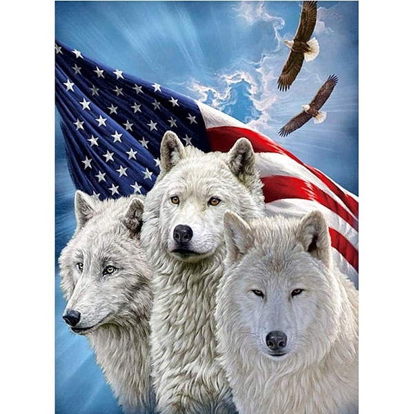 PandaHall 5D DIY Diamond Painting Animals Canvas Kits, with Resin Rhinestones, Diamond Sticky Pen, Tray Plate and Glue Clay, Wolf Pattern...
PandaHall 5D DIY Diamond Painting Animals Canvas Kits, with Resin Rhinestones, Diamond Sticky Pen, Tray Plate and Glue Clay, Wolf Pattern...