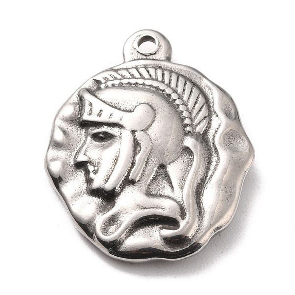 PandaHall 304 Stainless Steel Pendants, Flat Round with Knight, Stainless Steel Color, 24x19.5x4mm, Hole: 1.6mm 304 Stainless Steel Human
PandaHall 304 Stainless Steel Pendants, Flat Round with Knight, Stainless Steel Color, 24x19.5x4mm, Hole: 1.6mm 304 Stainless Steel Human