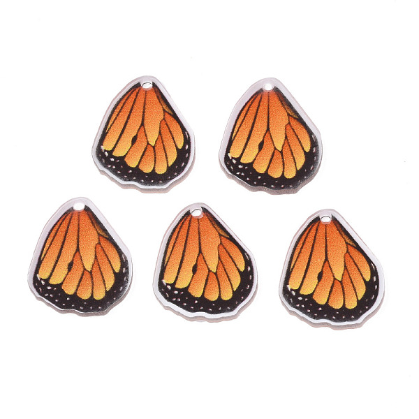PandaHall Printed Translucent Acrylic Pendants, Butterfly, Orange, 19.5x16.5x2mm, Hole: 1.5mm Acrylic Butterfly Orange
PandaHall Printed Translucent Acrylic Pendants, Butterfly, Orange, 19.5x16.5x2mm, Hole: 1.5mm Acrylic Butterfly Orange